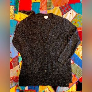 Old Navy slouchy boyfriend cardigan in black marle